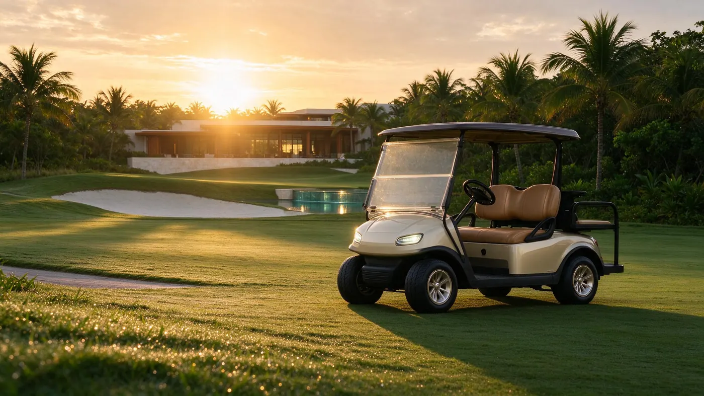 Golf fairway luxury background